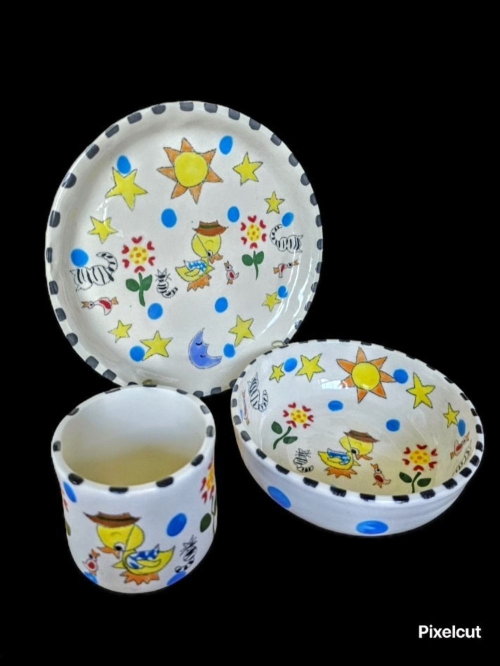 Csara (Artist) '98 Vintage Childrens Dinnerware Set